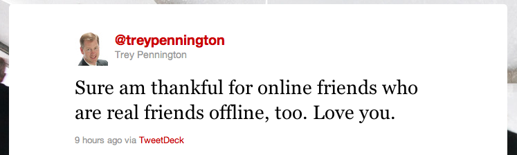 Trey Pennington Last Tweet