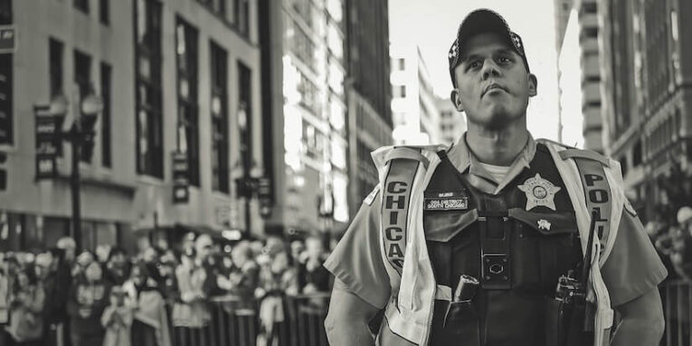 Grayscale Photo of a Police FEATURED IMAGE