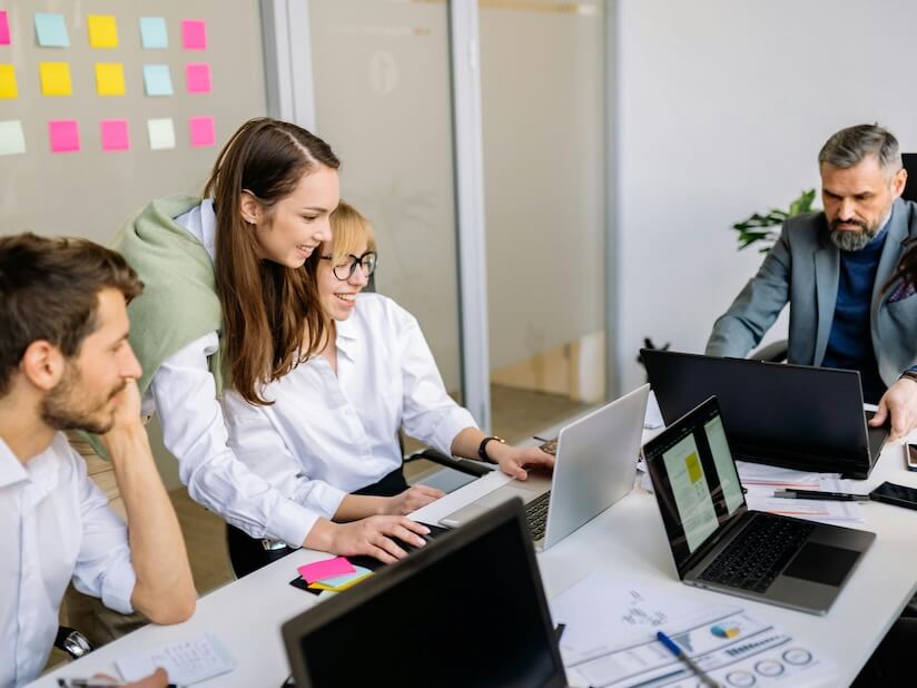 Colleagues working Together