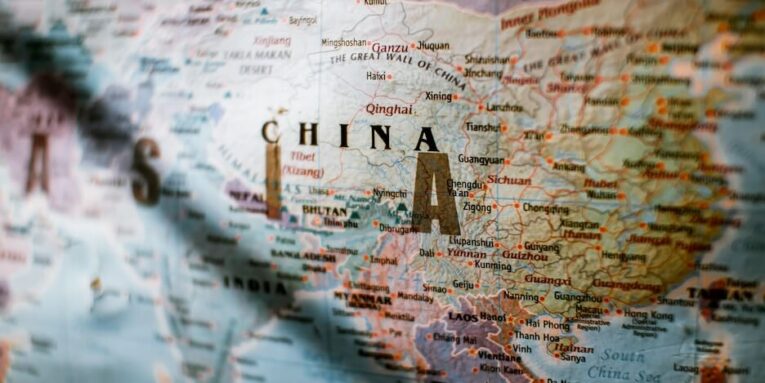 Map of Asia with countries and borders