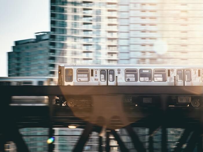 timelapse photography of passenger train