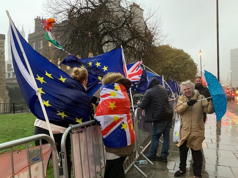 people holding flags