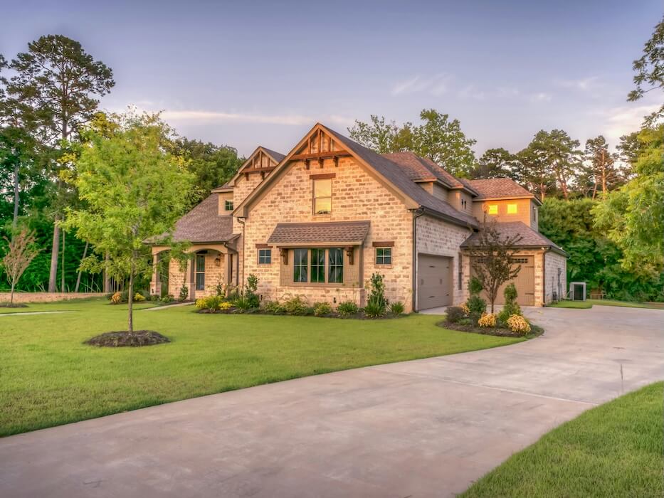 Beige Bungalow House