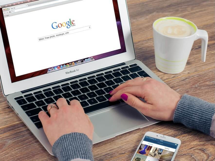 Person Using Macbook Air