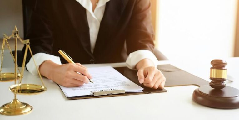 judge gavel justice lawyers business woman in suit or lawyer working on a documents legal law advice and justice concept