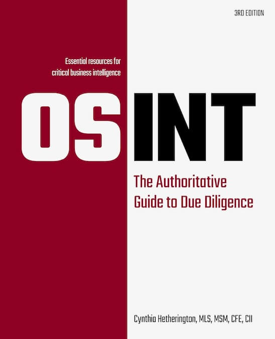 BOOKcover-OSINT-The Authoritative Guide to Due Diligence