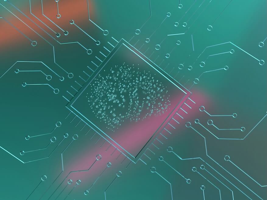 a close up of a computer circuit board