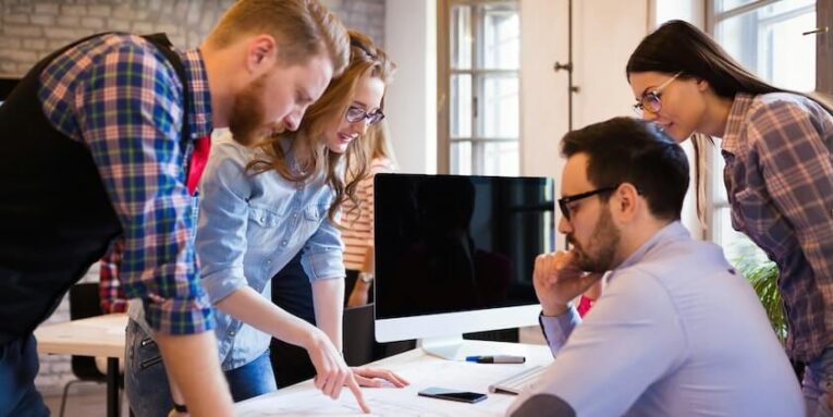 business coworkers and architects working on project together in office FEATURED IMAGE