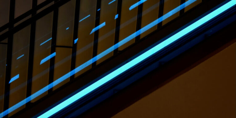 black and blue wooden cabinet with LED strip lighting FEATURED IMAGE