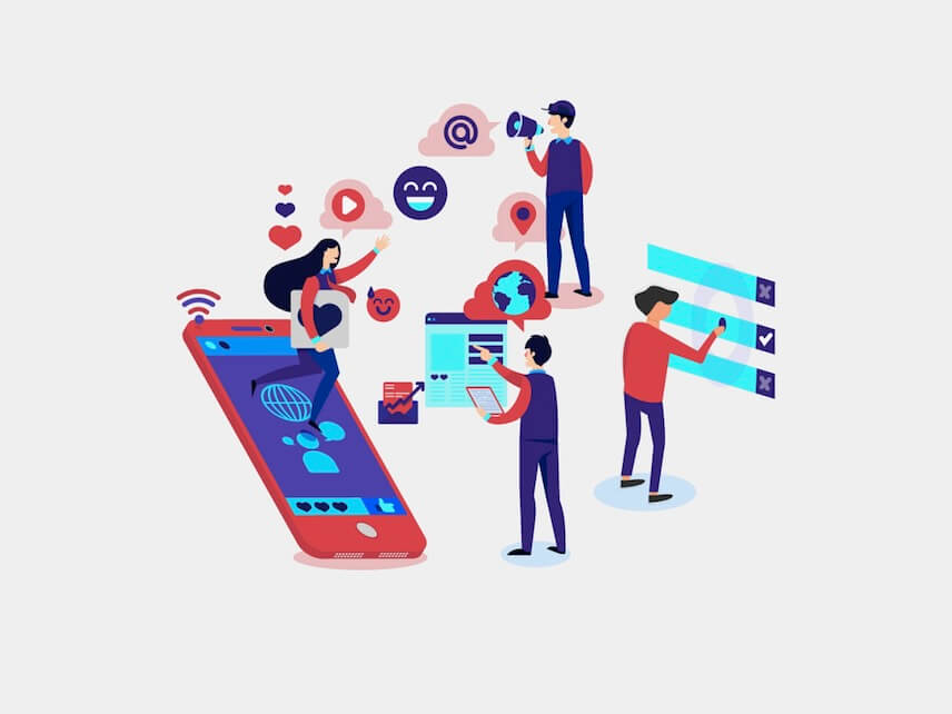 Social media, Social, Marketing image