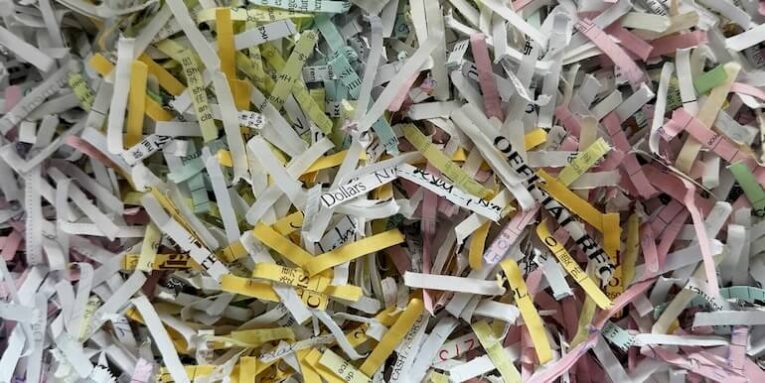 a pile of colorful shredded paper FEATURED IMAGE