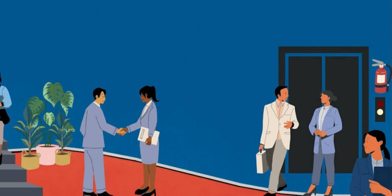 Offices, Entrepreneurs, Leads royalty-free stock illustration FEATURED IMAGE