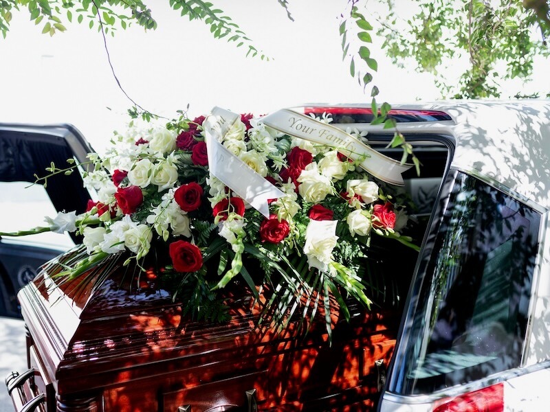 brown coffin