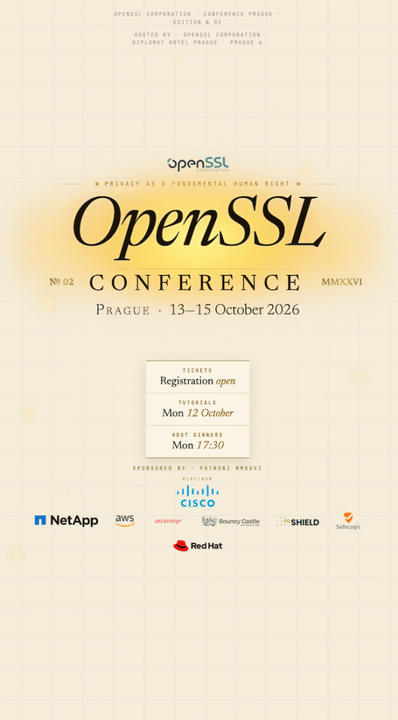 OpenSSL Conference Banner