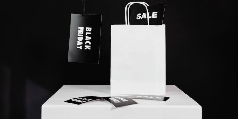 black friday tags and a white paperbag FEATURED IMAGE